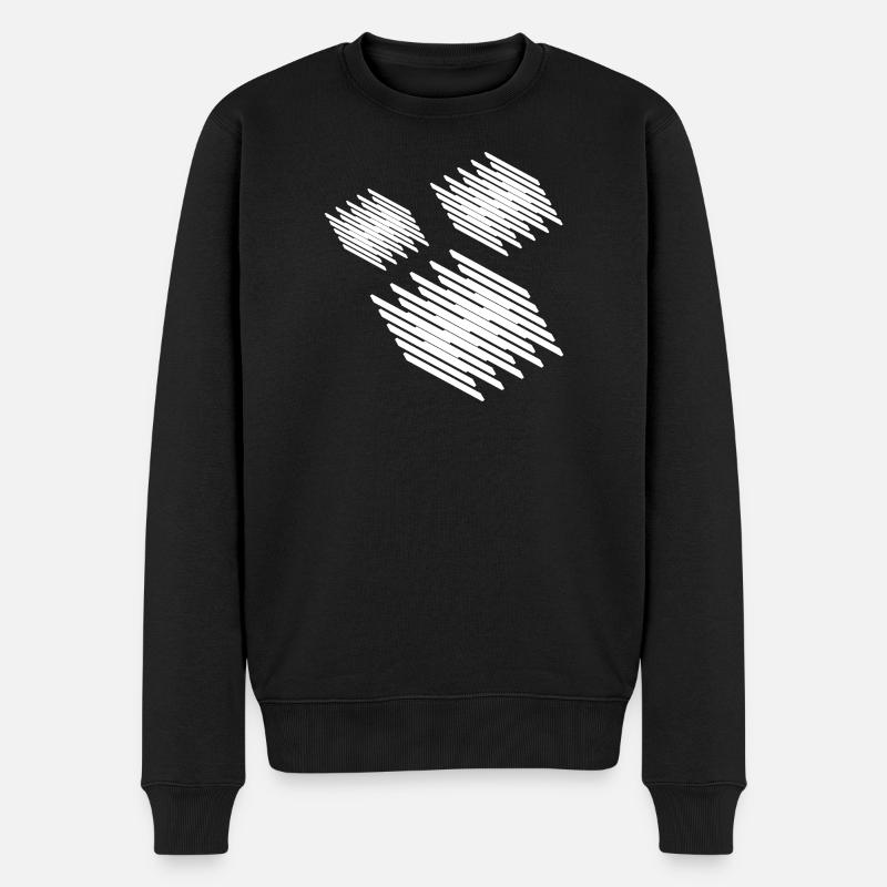 Conception de carrés géométriques - Pull Premium bio Homme - noir