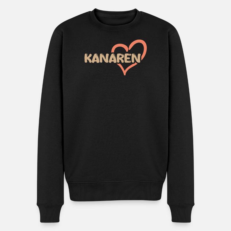 Kanaren - Männer Premium Bio Pullover - Schwarz