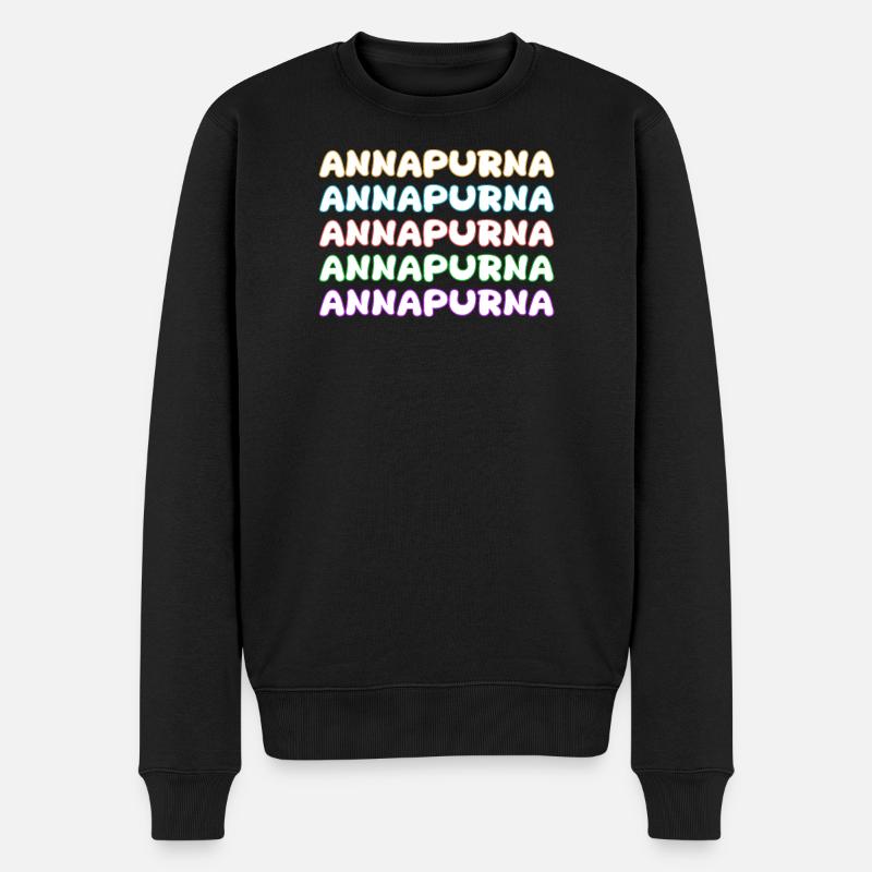 Escalade de l’Annapurna - Pull Premium bio Homme - noir