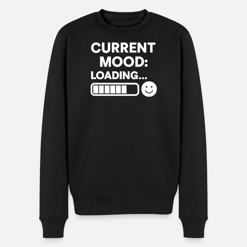 Current Mood Loading - Men's Premium Organic Jumper - black