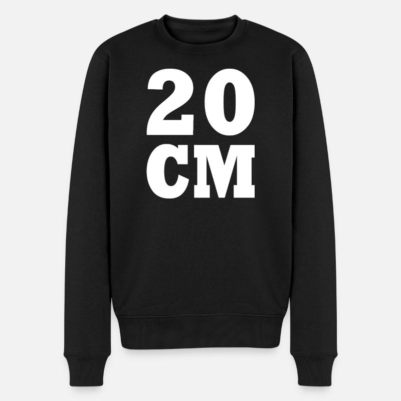 20 cm - Pull Premium bio Homme - noir
