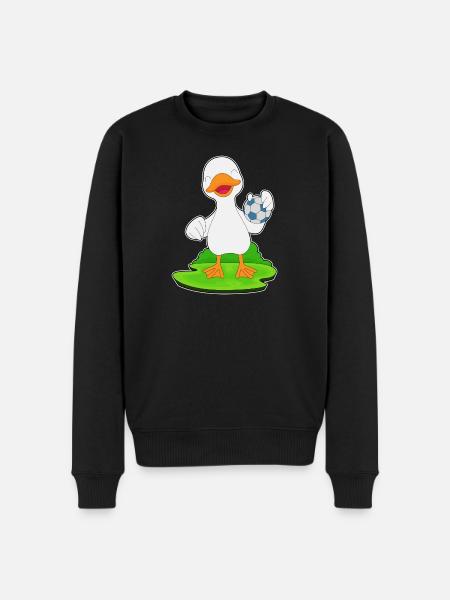 Duck Handball Player Handball - Men's Premium Organic Jumper - black