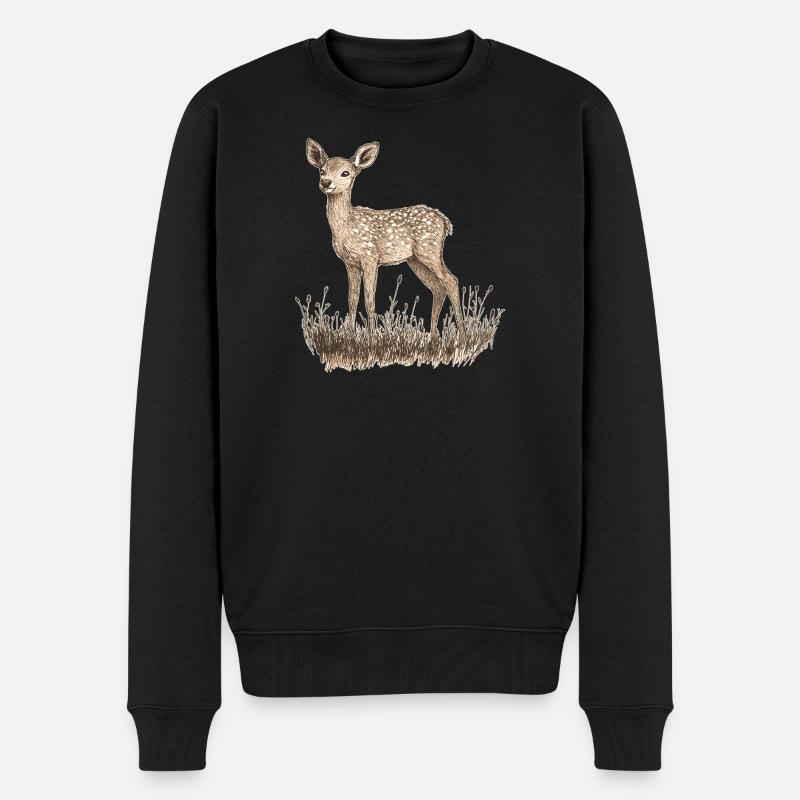 chevreuil - Pull Premium bio Homme - noir