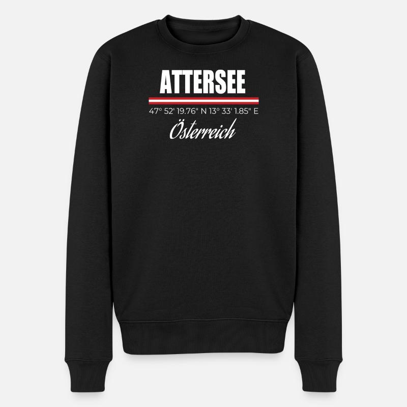 Lac Attersee - Pull Premium bio Homme - noir