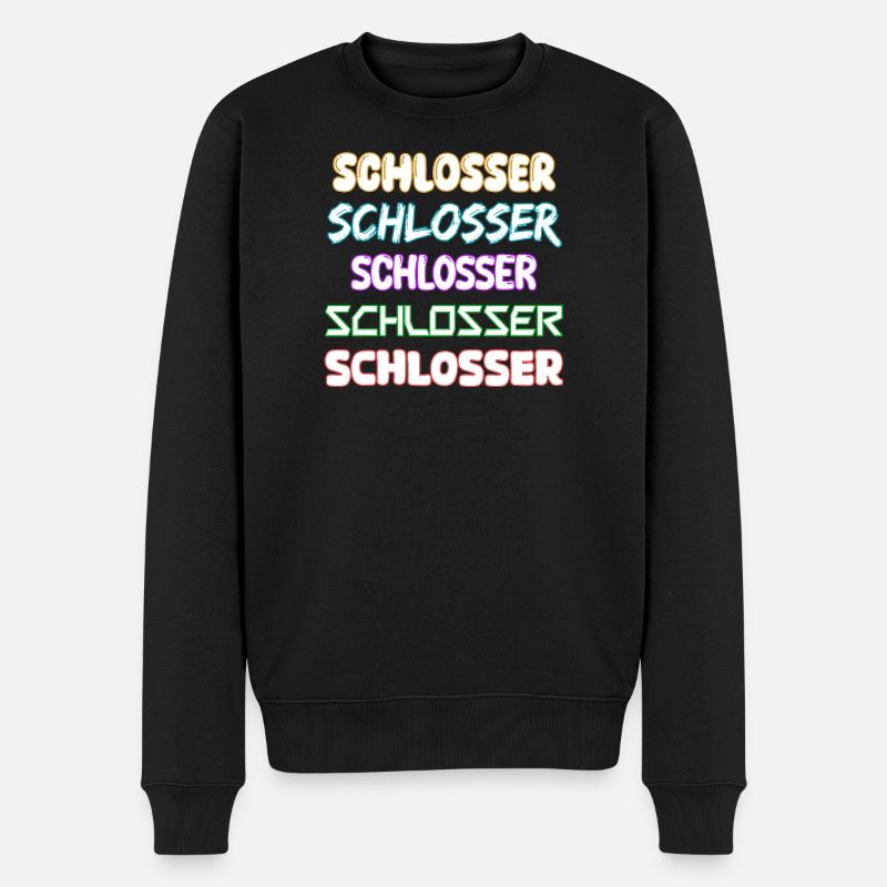 Schlosser als Job - Männer Premium Bio Pullover - Schwarz
