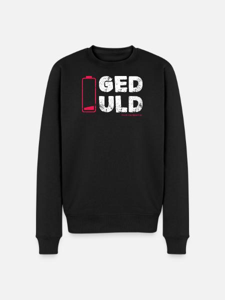 Geduld – nicht meine Kernkompetenz Statement - Männer Premium Bio Pullover - Schwarz