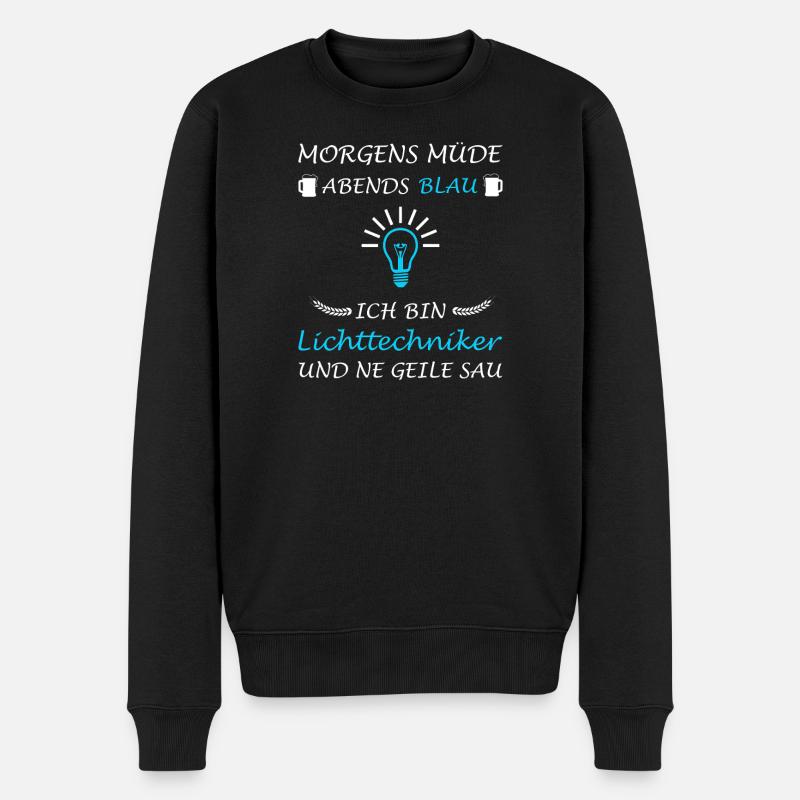 Lighting Technician Lighting Technology Saying Lighting Designer - Men's Premium Organic Jumper - black