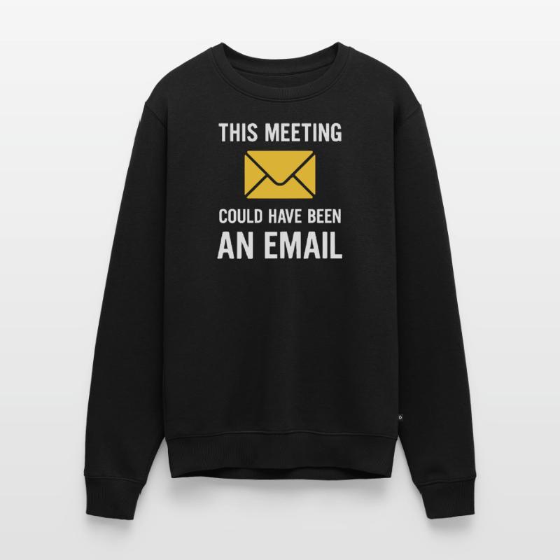 Meeting oder E-Mail Männer Premium Bio Pullover