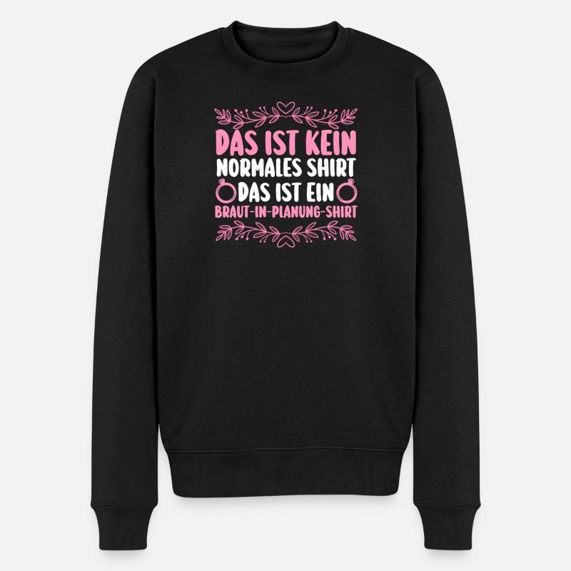 JGA Team Braut Junggesellinnenabschied - Männer Premium Bio Pullover - Schwarz