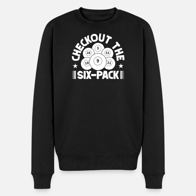 Bingo Player Checkout The Six-Pack Bingo - Männer Premium Bio Pullover - Schwarz
