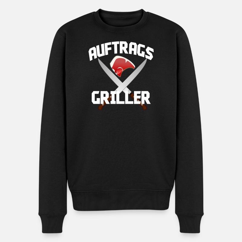 AUFTRAGSGRILLER Grillen BBQ Barbecue Spruch - Pull Premium bio Homme - noir