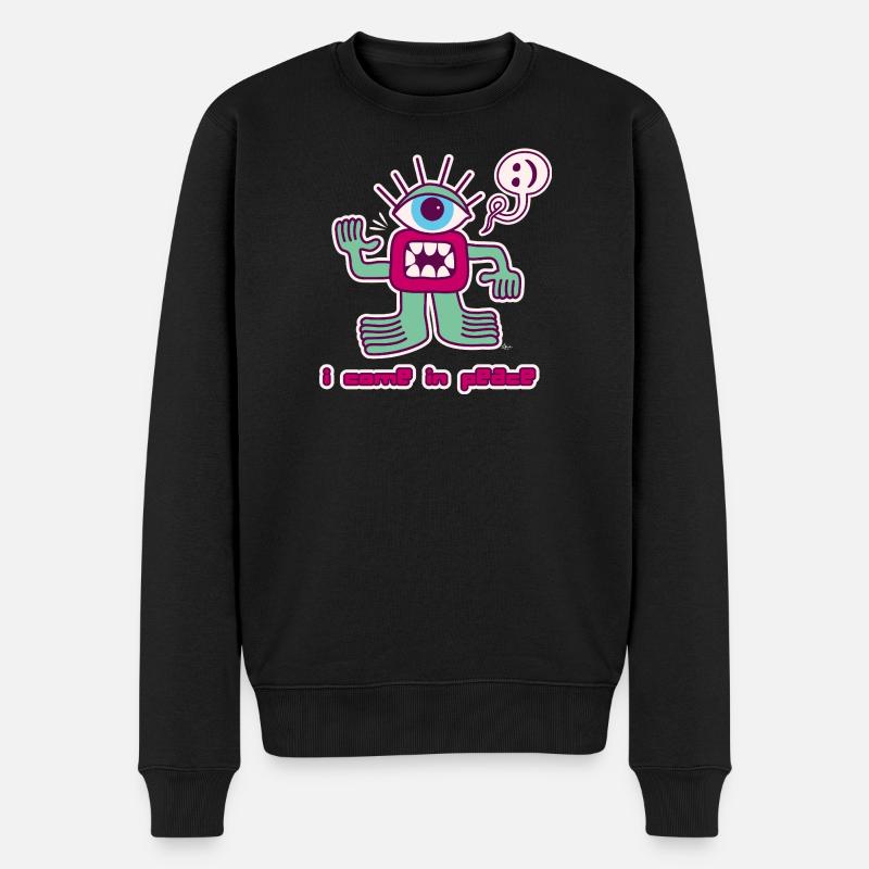 alien - Pull Premium bio Homme - noir