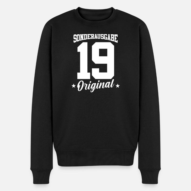 19 Anniversaire - Pull Premium bio Homme - noir