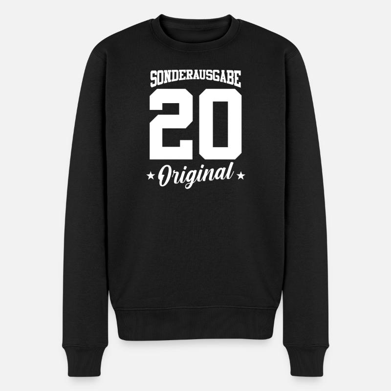 20e anniversaire - Pull Premium bio Homme - noir