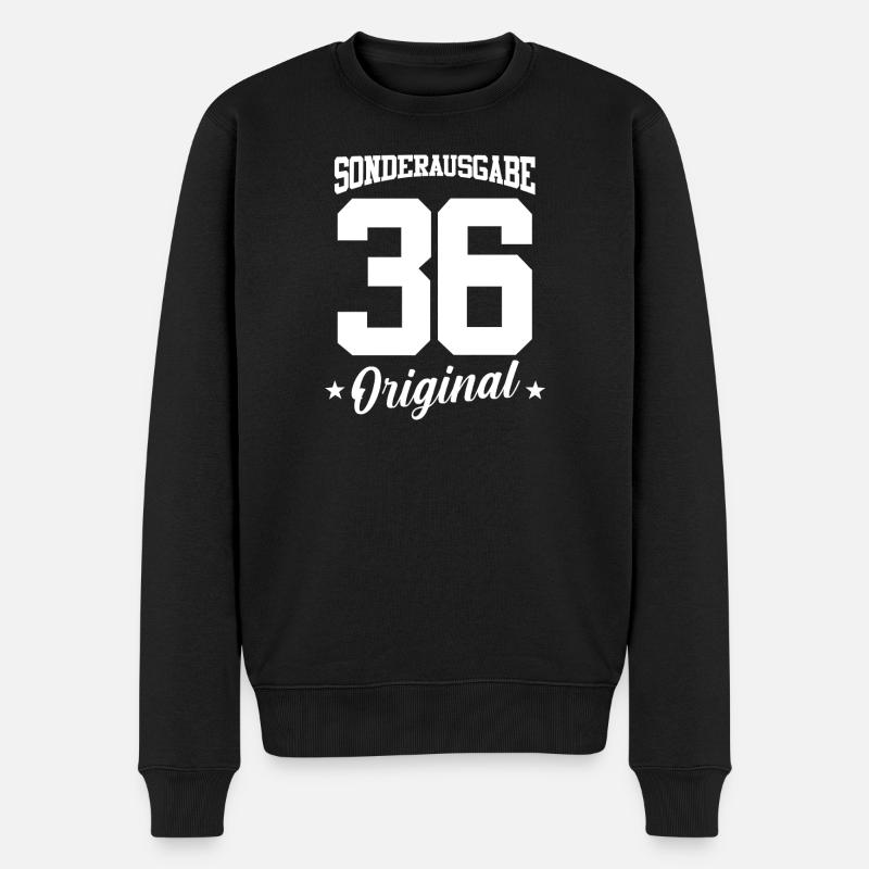 36 Anniversaire - Pull Premium bio Homme - noir