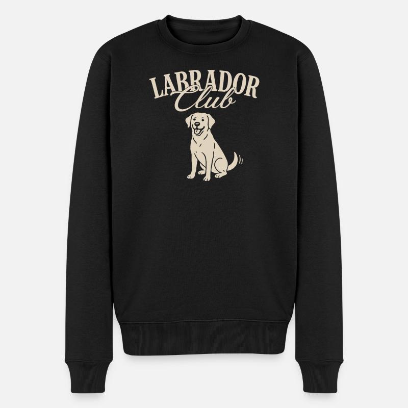 Labrador Club Illustration - Pull Premium bio Homme - noir