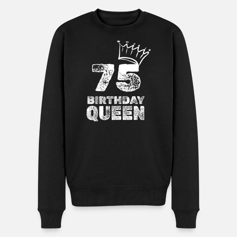 75 ans - Pull Premium bio Homme - noir
