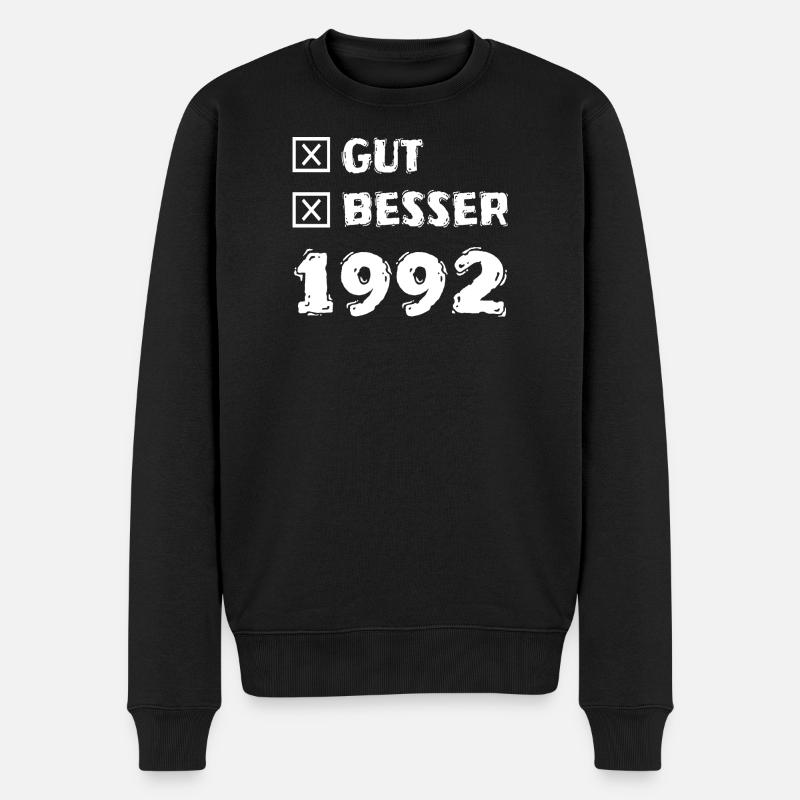 Gut 1992 - Männer Premium Bio Pullover - Schwarz