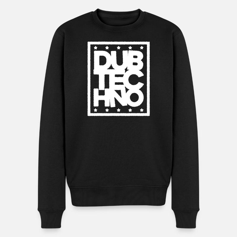 Dub Techno Light Edition - Men's Premium Organic Jumper - black