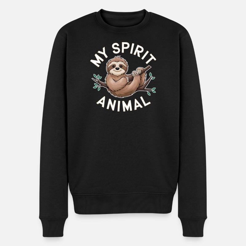 My Spirit Sloth - Pull Premium bio Homme - noir