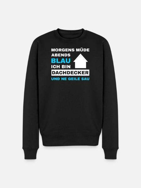 Roofer Roof Roofing Master Roofer - Men's Premium Organic Jumper - black
