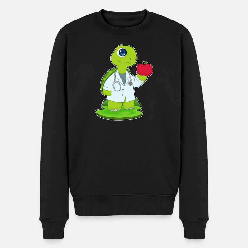 Stéthoscope Turtle Doctor - Pull Premium bio Homme - noir