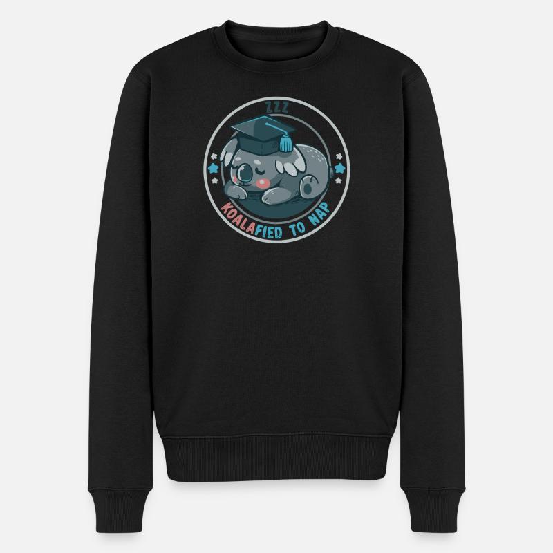Koalafied à la sieste - Pull Premium bio Homme - noir