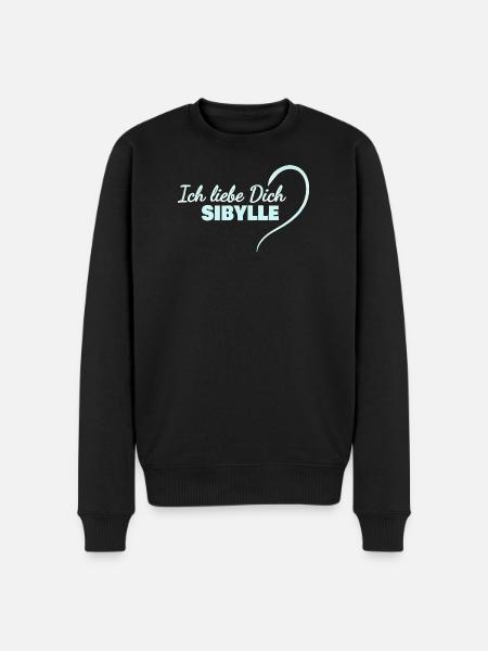 LoveYou, Sibylle - Pull Premium bio Homme - noir