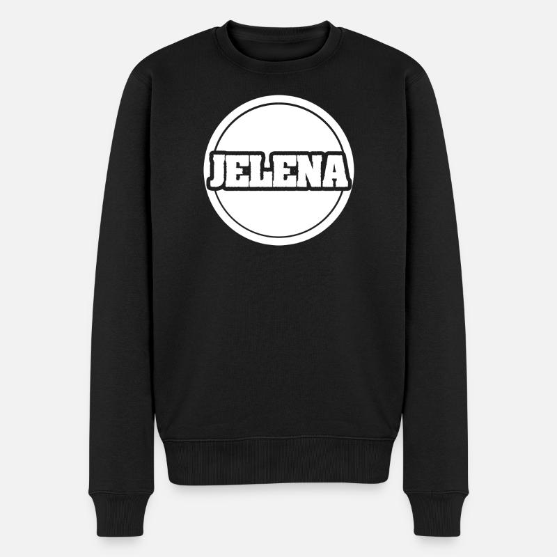 Jelena comme prénom - Pull Premium bio Homme - noir