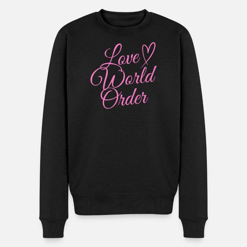 Cavalier Love World - Pull Premium bio Homme - noir