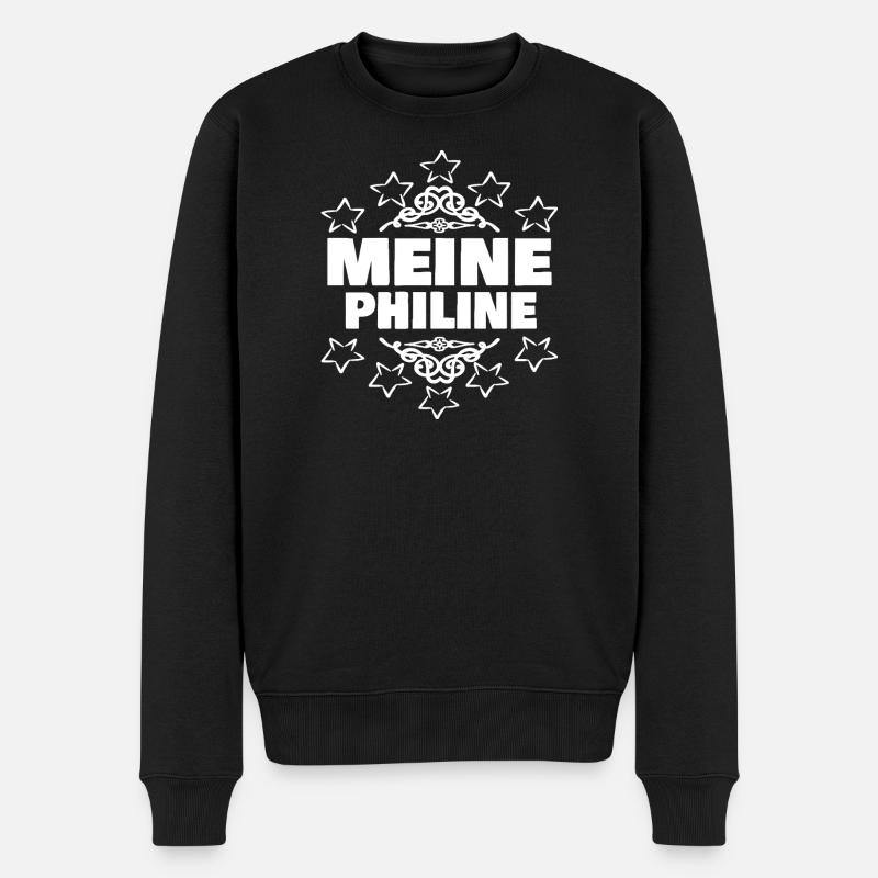 Philine - Männer Premium Bio Pullover - Schwarz