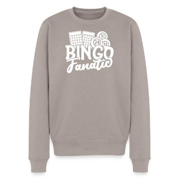 Joueur de bingo fanatique bingo - Pull Premium bio Homme - taupe - Devant - Nico (187cm)