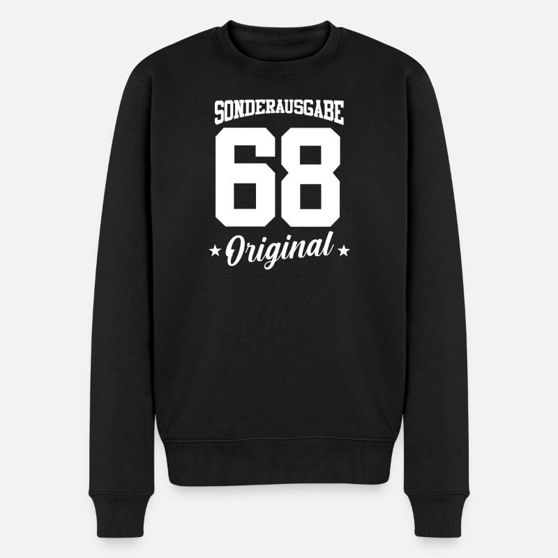 68 Anniversaire - Pull Premium bio Homme - noir