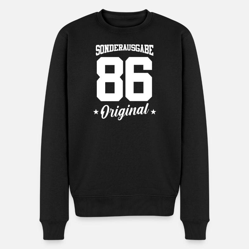 86 Anniversaire - Pull Premium bio Homme - noir