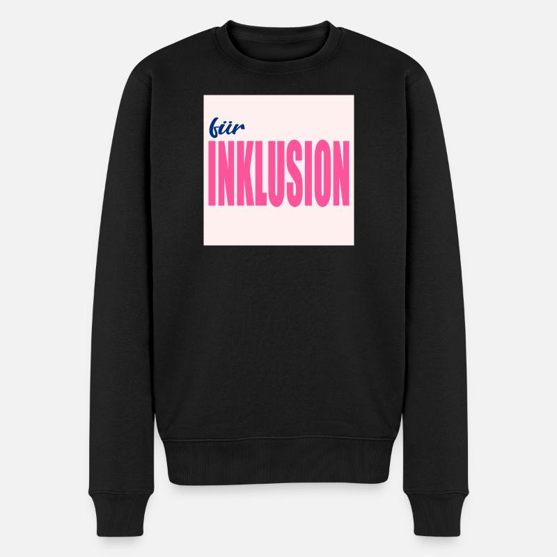 POUR L’INCLUSION - Pull Premium bio Homme - noir