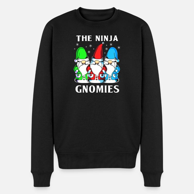 Gnome Ninja - Pull Premium bio Homme - noir