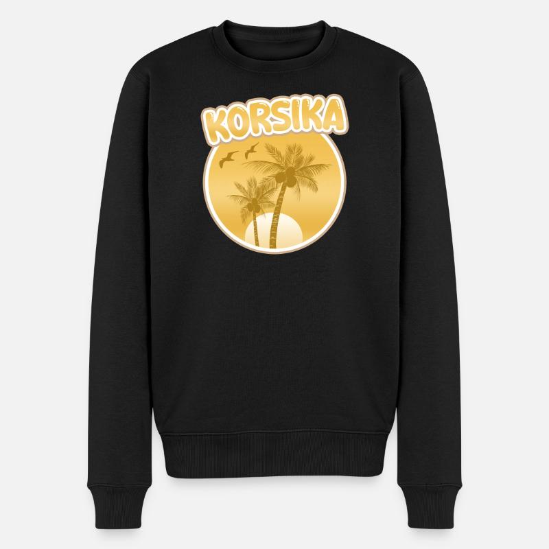 Vacances Corse - Pull Premium bio Homme - noir