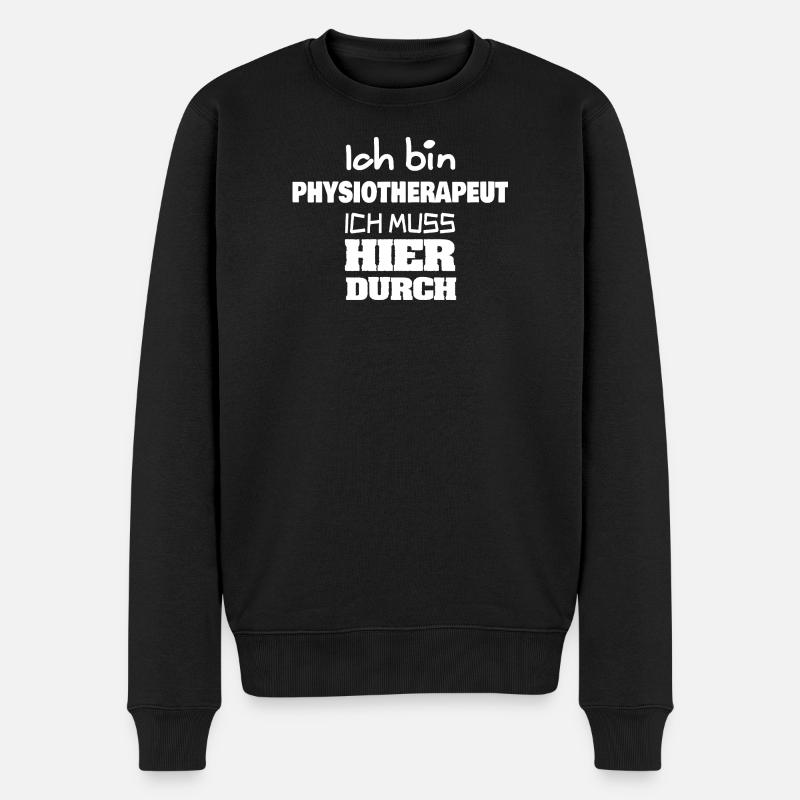 Beruf Physiotherapeut - Männer Premium Bio Pullover - Schwarz