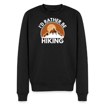 Bergwandern Liebe Klettern - Männer Premium Bio Pullover - Schwarz - Vorne - Nico (187cm)