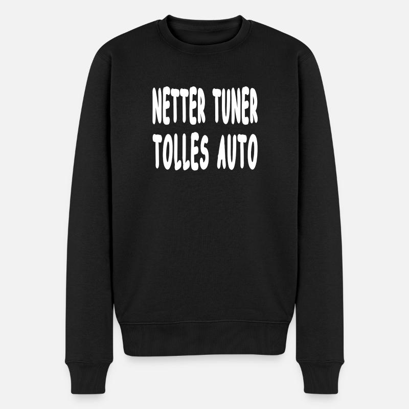 Tuner - Männer Premium Bio Pullover - Schwarz