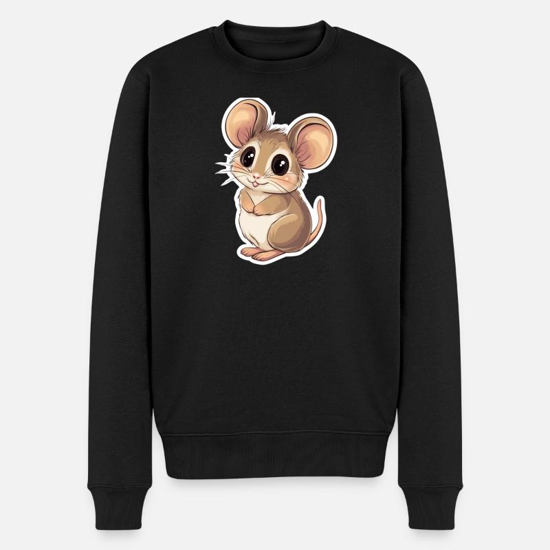 souris - Pull Premium bio Homme - noir