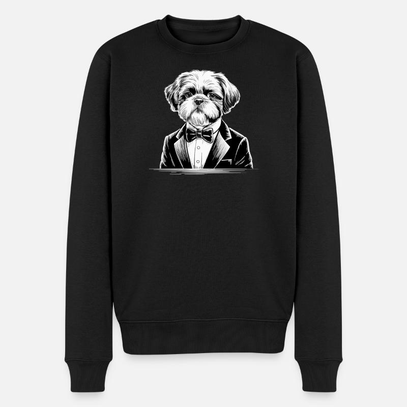 Shih Tzu - Pull Premium bio Homme - noir