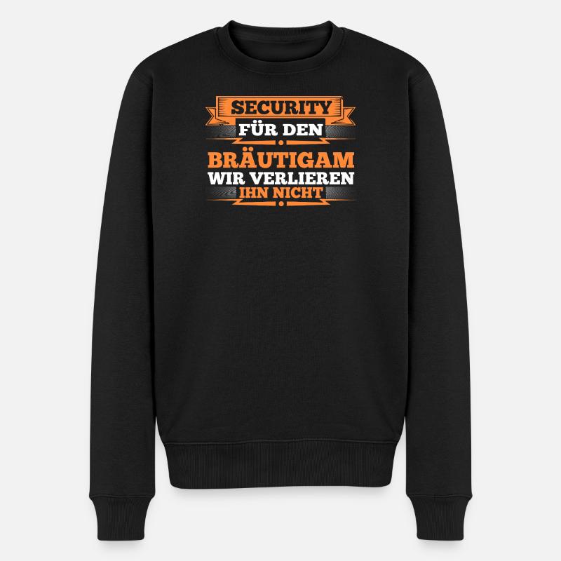 JGA Team Bräutigam Junggesellenabschied - Männer Premium Bio Pullover - Schwarz