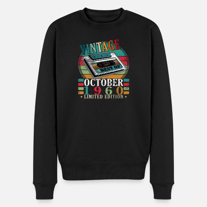 Millésime Octobre 1960 - Octobre 1960 - Pull Premium bio Homme - noir