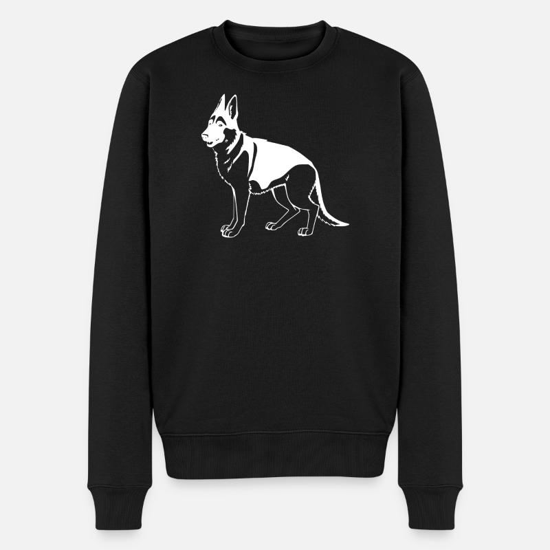 Chien de berger - Pull Premium bio Homme - noir