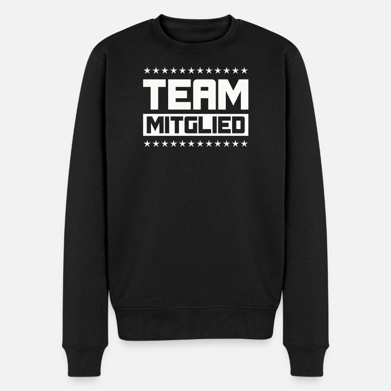 Team Mitglied - Männer Premium Bio Pullover - Schwarz