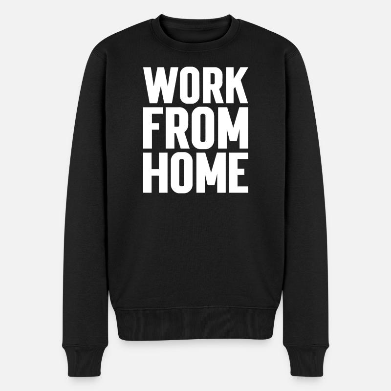 Travail À Domicile Motivant Tee - Pull Premium bio Homme - noir