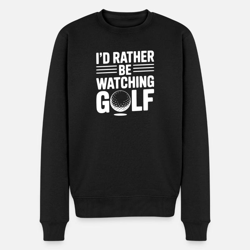 Je préfère regarder le golf - Pull Premium bio Homme - noir