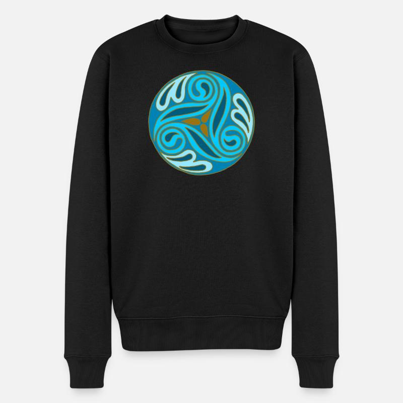 Sphère celte Bleue - Pull Premium bio Homme - noir