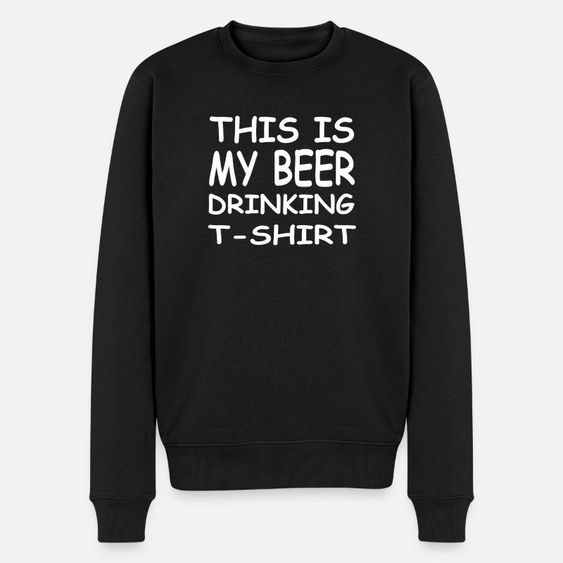 Bier - Männer Premium Bio Pullover - Schwarz